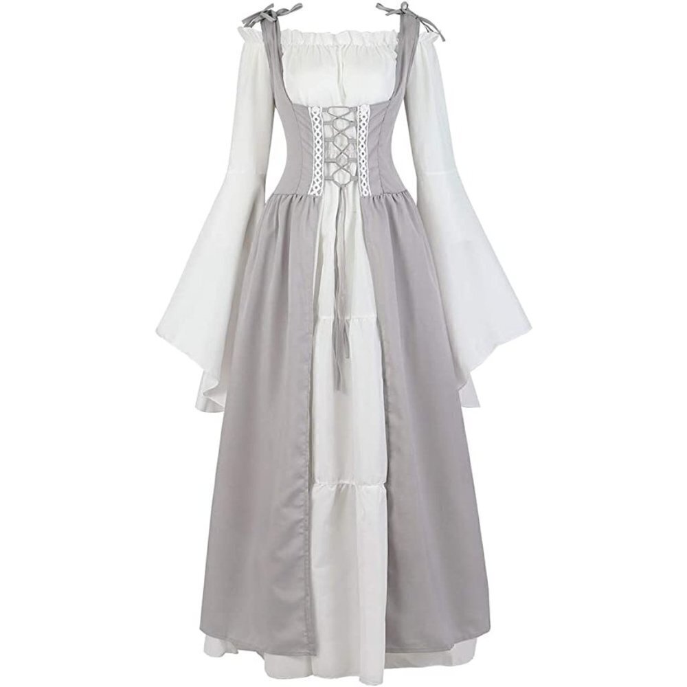 Medieval Victorian Long Dress Cosplay Irish Costume Halloween Viking English NWT